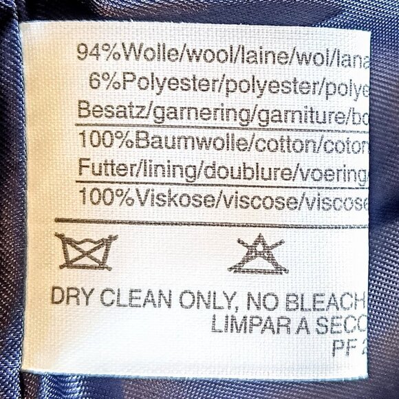 Louis Feraud Brown Blue Tweed Velvet Blazer - Picture 6 of 7